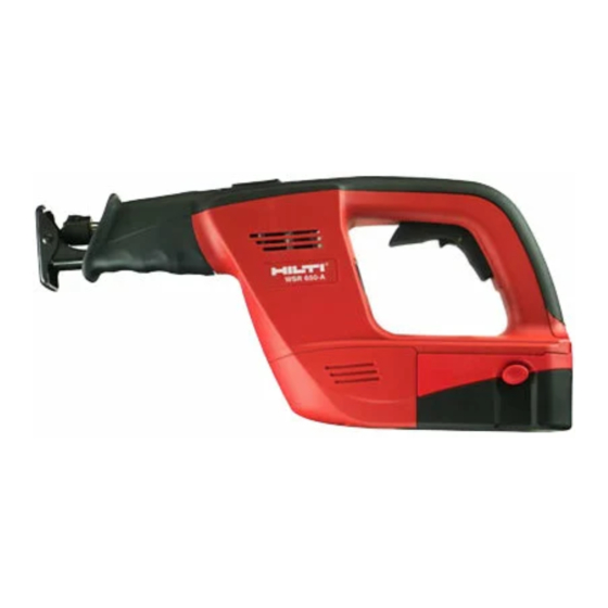 Hilti WSR 650-A Manual De Instrucciones