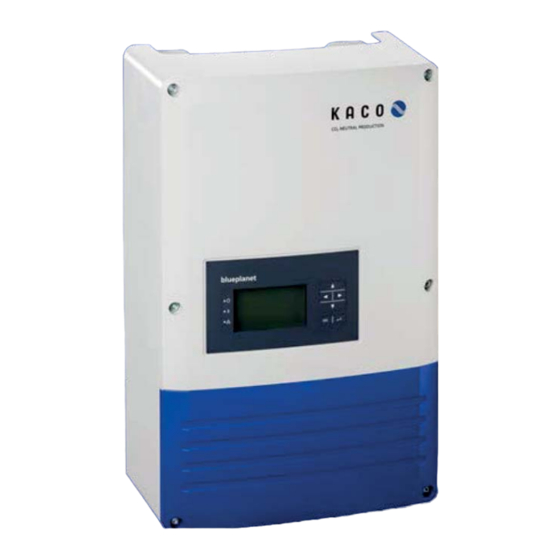 Kaco blueplanet 3.0 TL1 Instrucciones Breves De Montaje