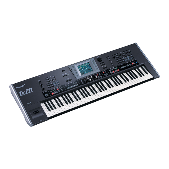 Roland G-70 Manuel De Instrucciones