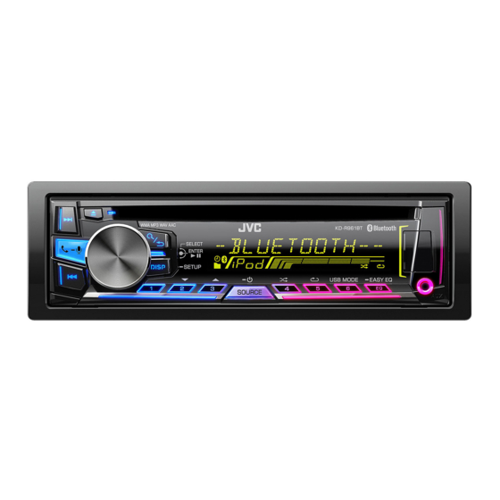 JVC KD-R961BT Manual De Instrucciones