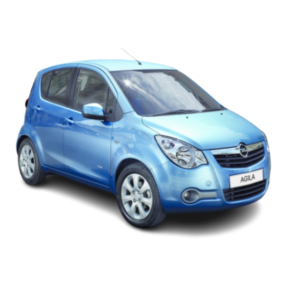 Opel AGILA Manual De Instrucciones