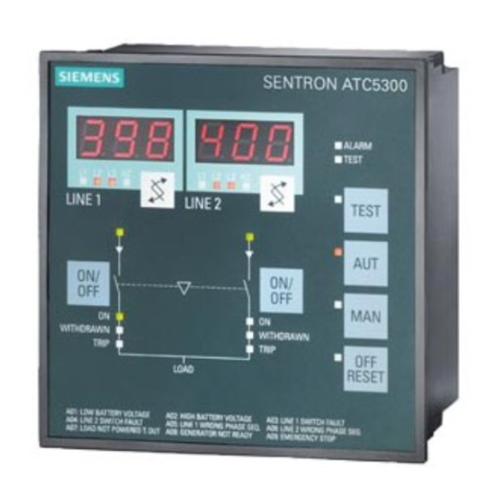 Siemens SENTRON TC5300 Instructivo