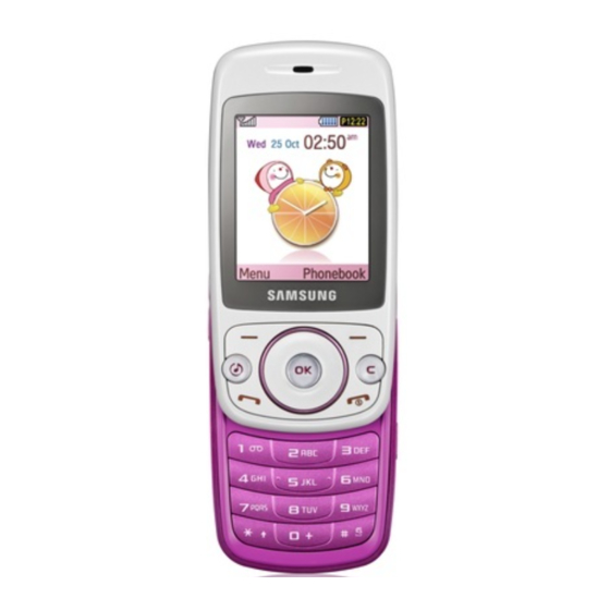 Samsung S3030 Manual De Usuario