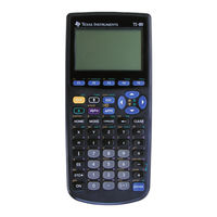 Texas Instruments TI-89 Titanium Manual De Uso