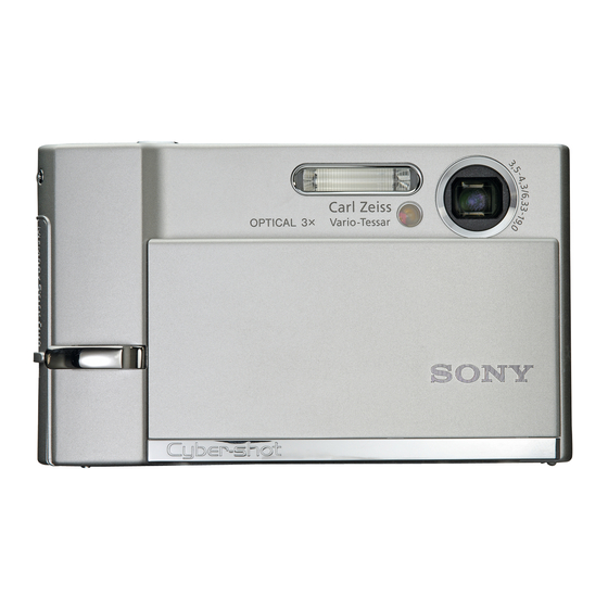 Sony Cyber-shot DSC-T30 Manuales