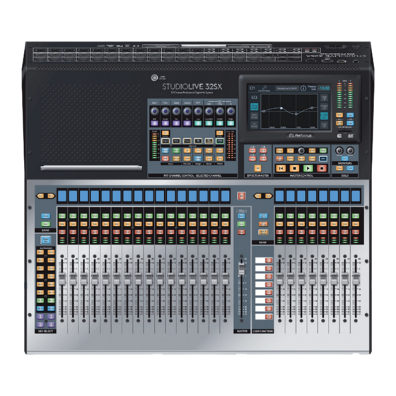 PRESONUS StudioLive Manuales