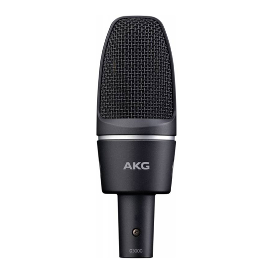 AKG C 3000 Modo De Empleo