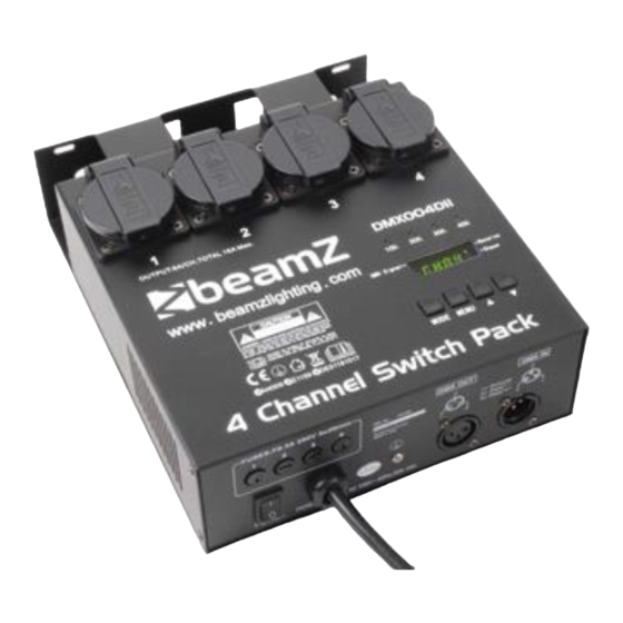 Beamz DMX-004DII Manual De Instrucciones