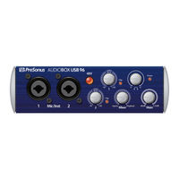 Presonus AudioBox USB 96 Manual Del Propietário