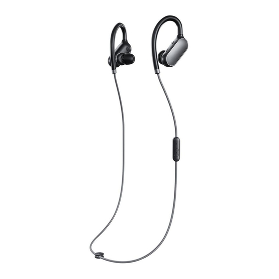 Xiaomi Mi Sports Bluetooth Earphones Manual De Usuario