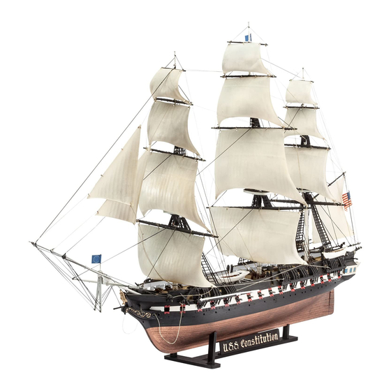 REVELL U.S.S. CONSTITUTION OLD IRONSIDES Manual De Instrucciones