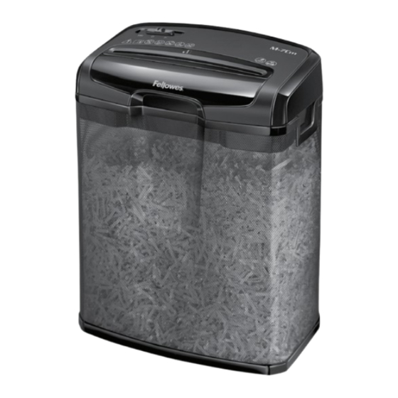 Fellowes Powershred M-7Cm Manual Del Usuario