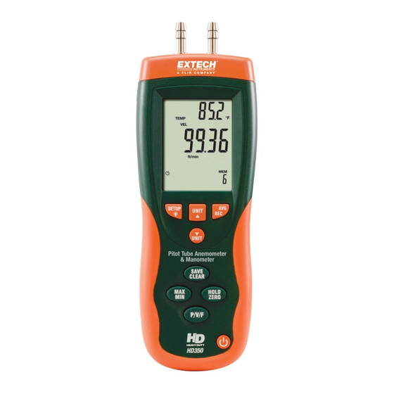 Extech Instruments HD350 Guia Del Usuario