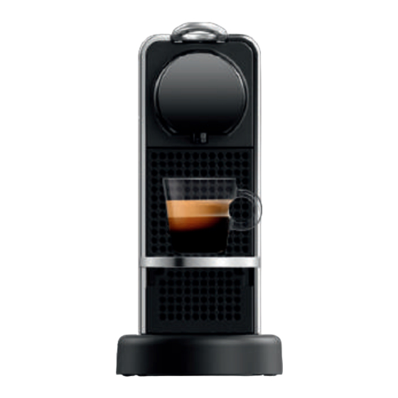 Nespresso CITIZ PLATINUM Manual Del Usuario