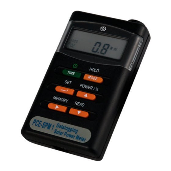 PCE Instruments PCE-SPM 1 Manual De Instrucciones