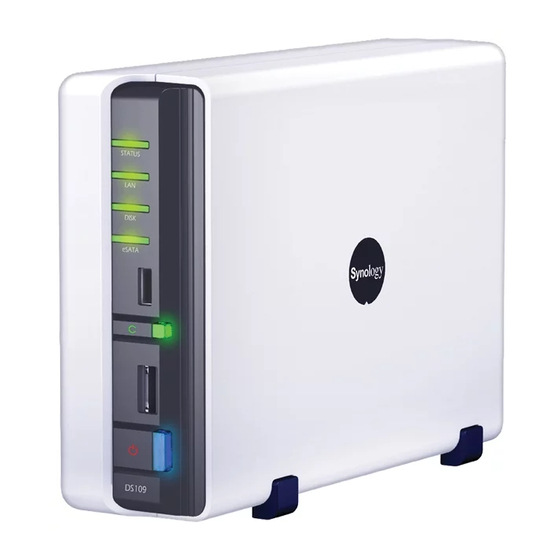 Synology Disk Station DS109j Guía De Instalación Rápida