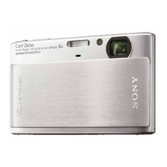 Sony Cyber-shot DSC-TX1 Manual De Instrucciones