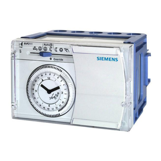 Siemens RVP201 Instrucciones De Montaje