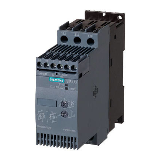 Siemens SIRIUS 3RW30 Manual De Producto