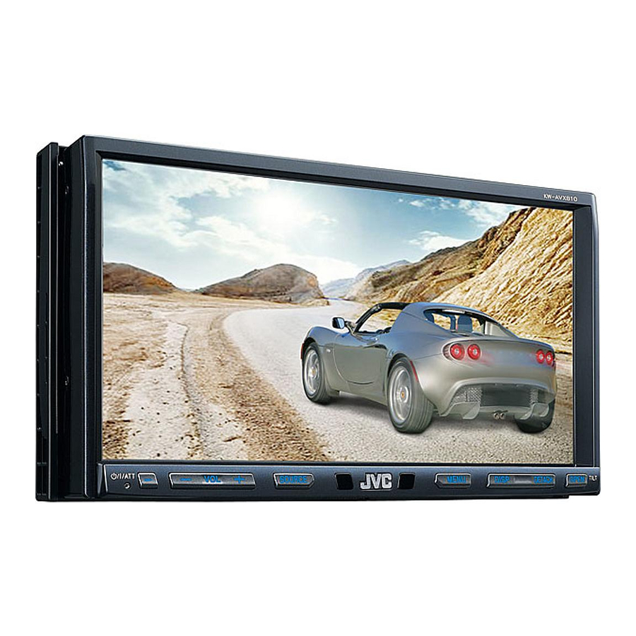 JVC KW-AVX810 Manual De Instrucciones