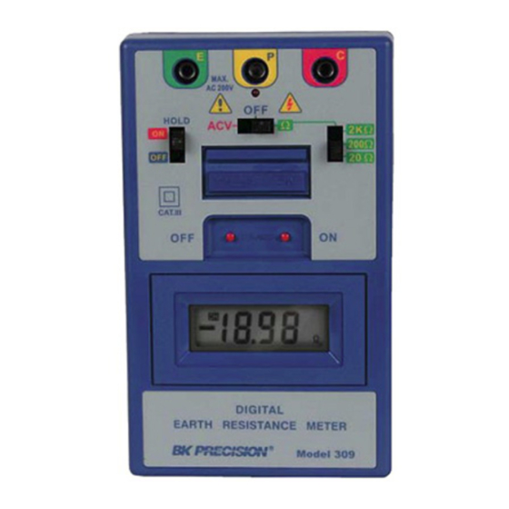 BK Precision 309 Manual De Instrucciones