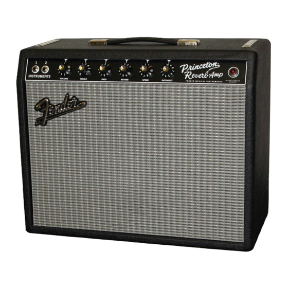 Fender 65 Princeton Reverb-Amp Instrucciones De Funcionamiento