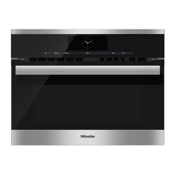 Miele H6800BM Instrucciones De Manejo Y Montaje