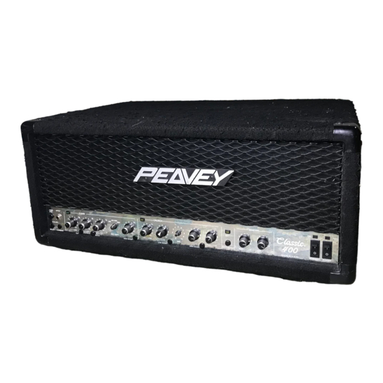 Peavey Classic 400 Manual Del Usuario