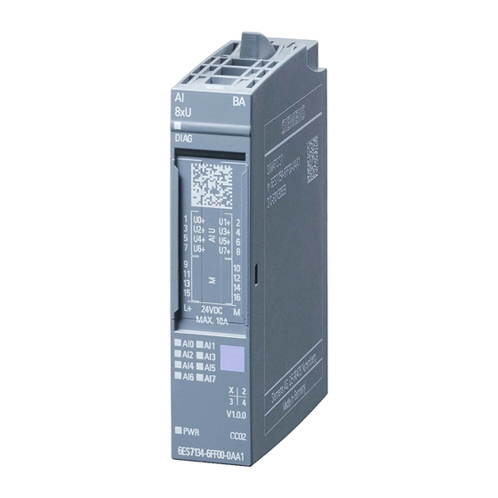 Siemens 6ES7134-6FF00-0AA1 Manual De Producto