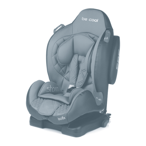 Be Cool Storm isofix Manual De Instrucciones