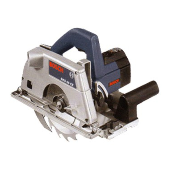 Bosch GKS 55 Manual Del Usuario