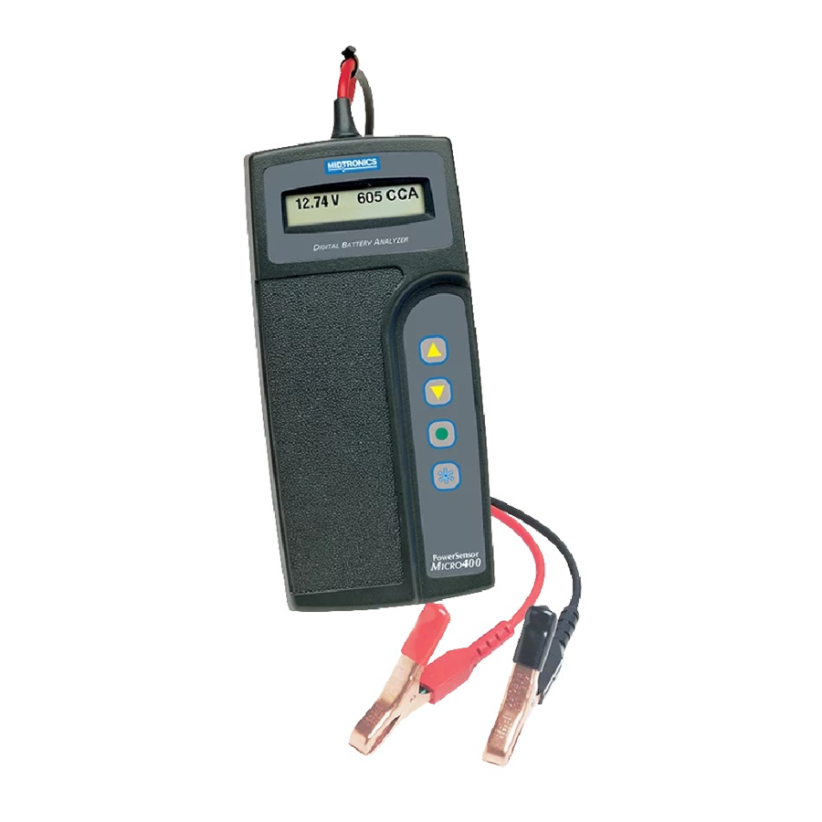 Midtronics PowerSensor MICRO 400 - Manual del analizador digital de baterías