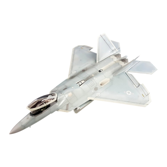 Italeri F-22 Raptor Manual De Instrucciones