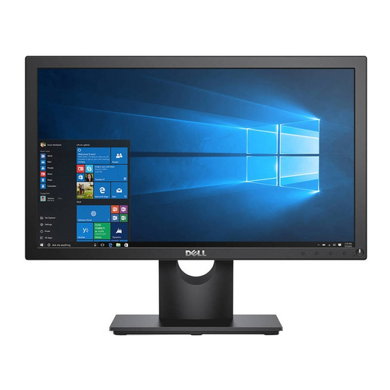 Dell E1916HV Guia Del Usuario
