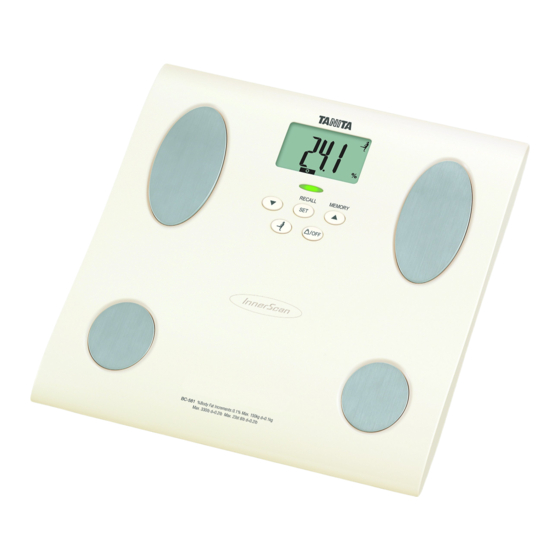 Tanita InnerScan BC-581 Manual De Instrucciones