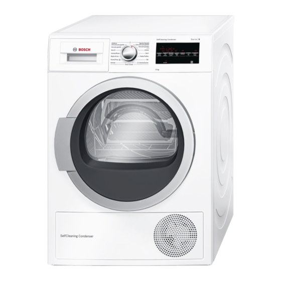 Bosch WTG85238EE Instrucciones De Uso Y Montaje