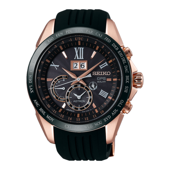 Seiko ASTRON 8X42 GPS SOLAR Guía Completa Para El Usuario