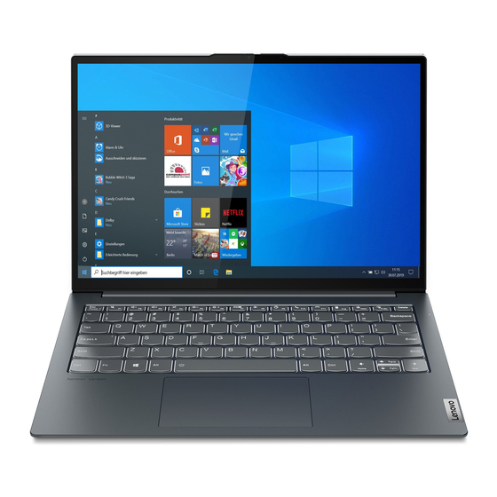 Lenovo ThinkBook 13x Guia Del Usuario