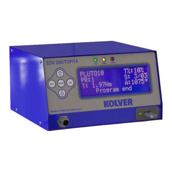 Kolver EDU 2AE/TOP/TA Manual