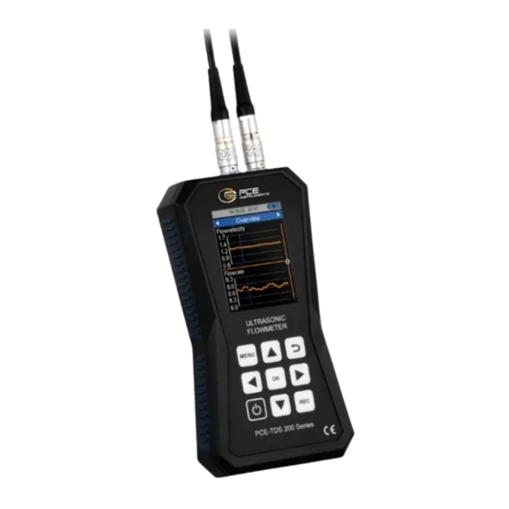 PCE Instruments PCE-TDS 200 Serie Manual De Instrucciones