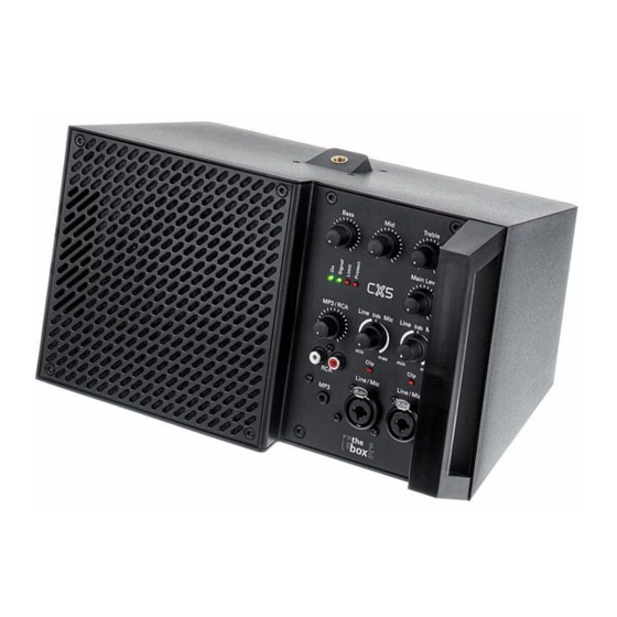thomann The box pro CX 5 Manual De Instrucciones