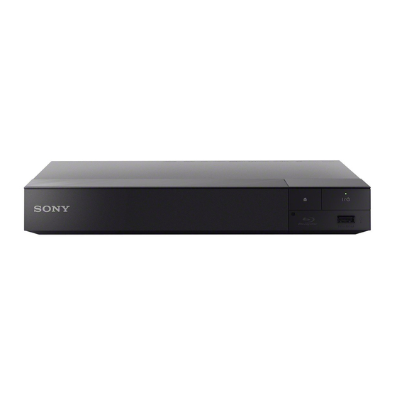 Sony BDP-S6500 Manual De Instrucciones
