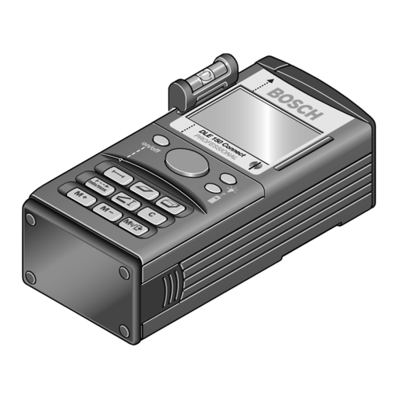 Bosch DLE 150 Connect Professional Instrucciones De Servicio