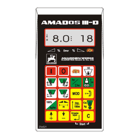 Amazone Amados III-D Manual Del Operador
