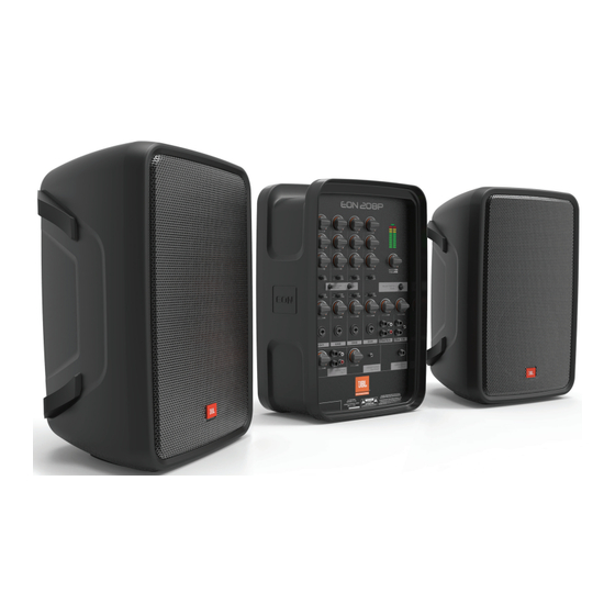 JBL PA EON208P Guia Del Usuario