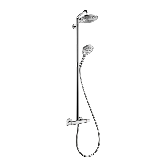 Hansgrohe Raindance Select Showerpipe 240 27115 1 Serie Instrucciones De Montaje