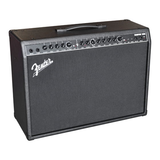 Fender CHAMPION 100XL Manual De Instrucciones