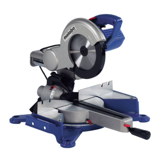 Metabo KGS 255 Plus Manual De Instrucciones Original