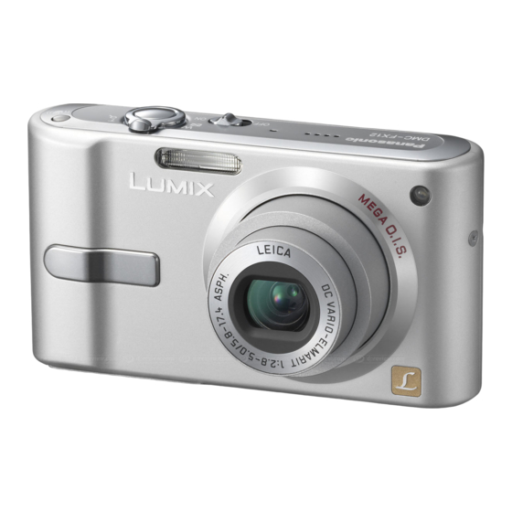 Panasonic Lumix DMC-FX12 Instrucciones De Funcionamiento