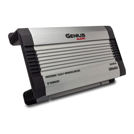 Genius Audio GTM-1000.1D Manual Del Usuario